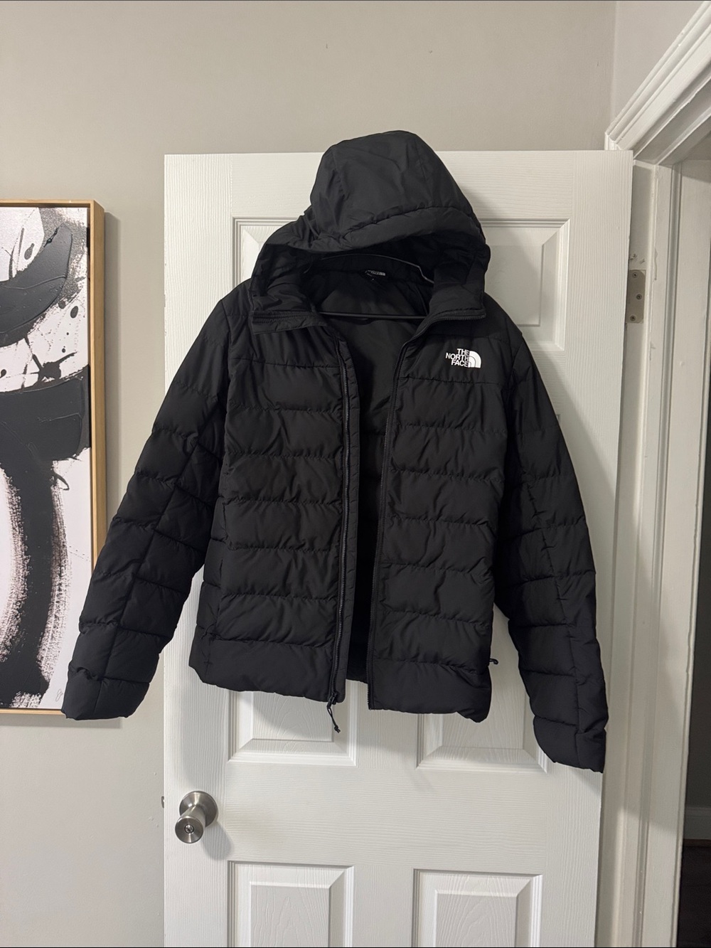 The North Face Black Hooded Quilted Jacket